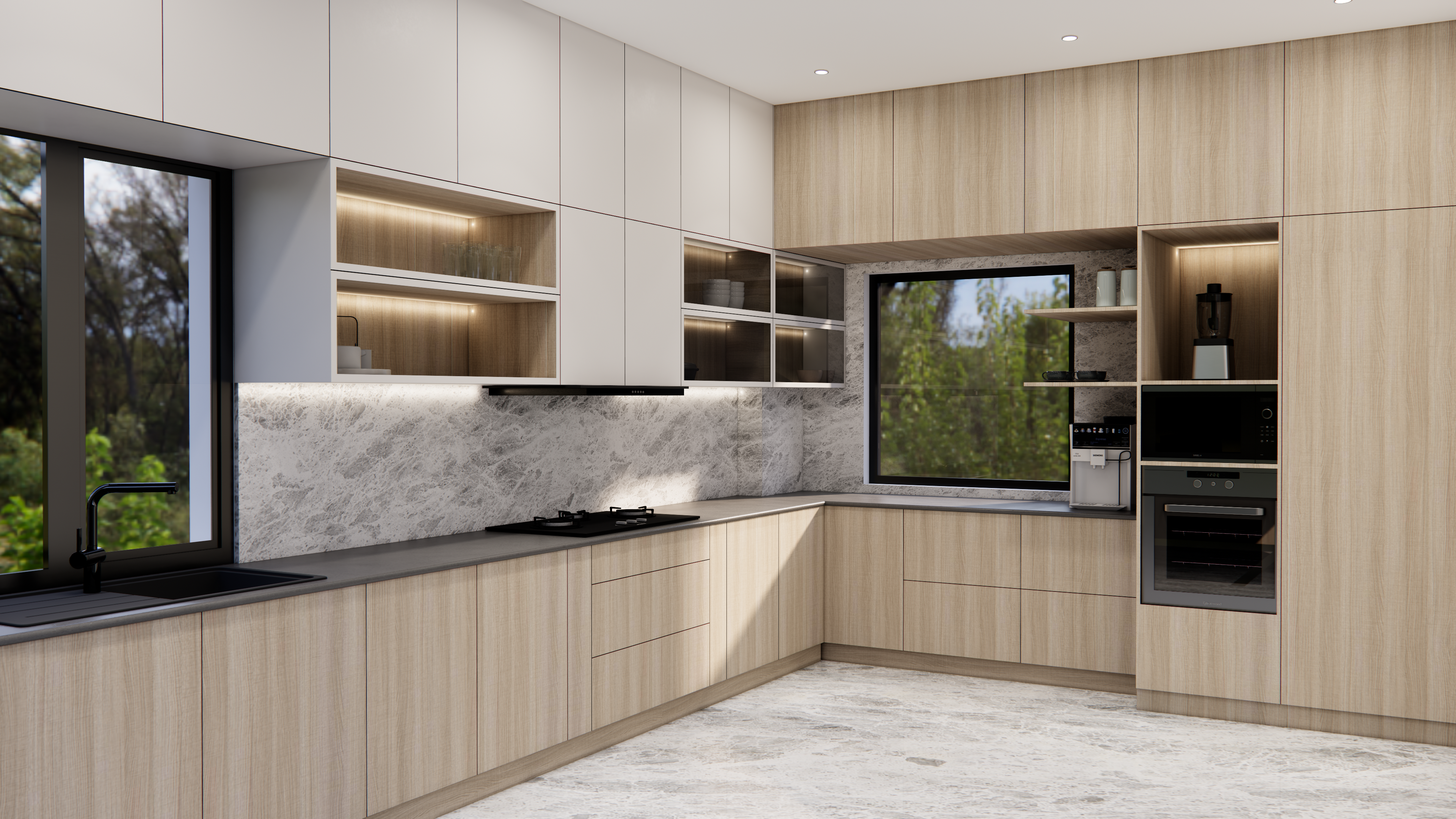 Highgate Residences Luxury Kitchen – Srinagar Colony